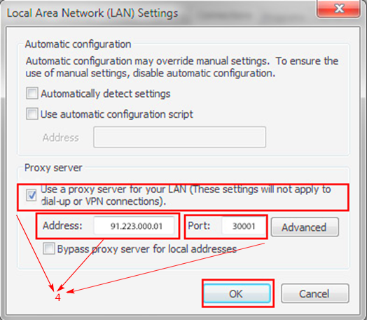 Setting up a proxy server in Opera