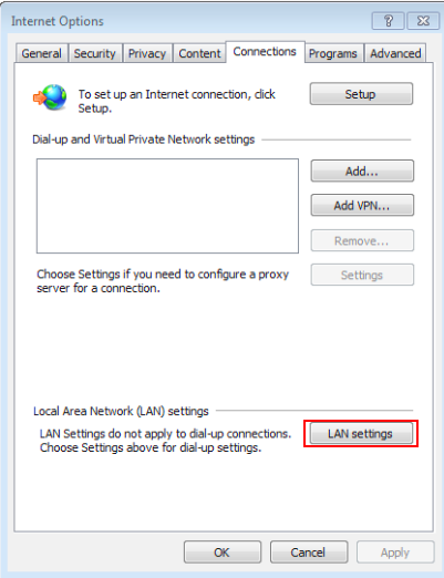 Setting up a proxy server in Google Chrome
